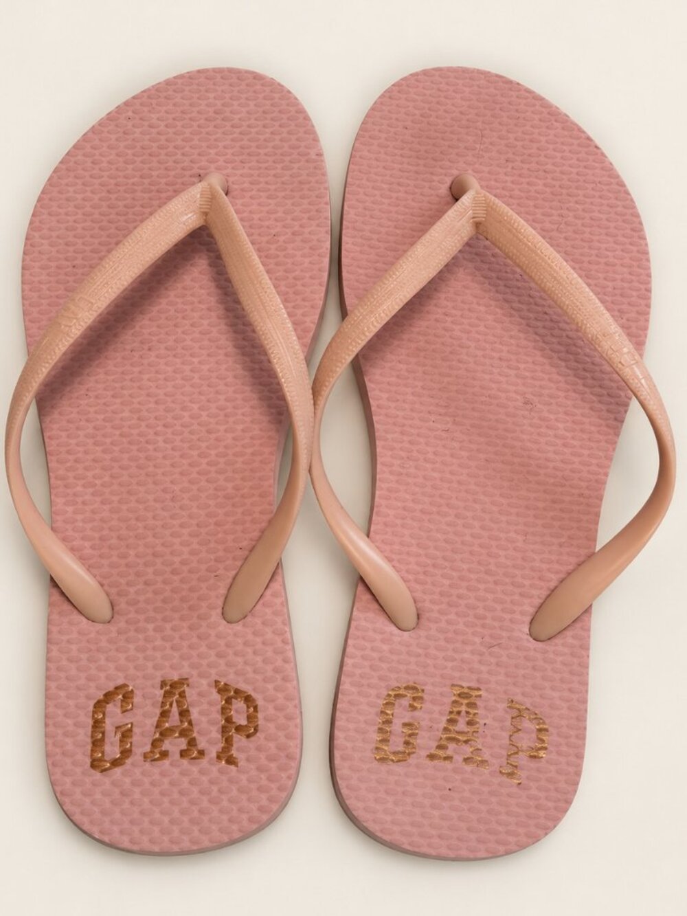 GAP Blush Pink Logo Thong Flip-Flops